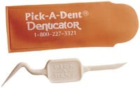 Denticator Pick-A-Dent Interdental Cleaner, Double-Ended Plastic Toothpick, Travel Pouch, 144/Box, 621714