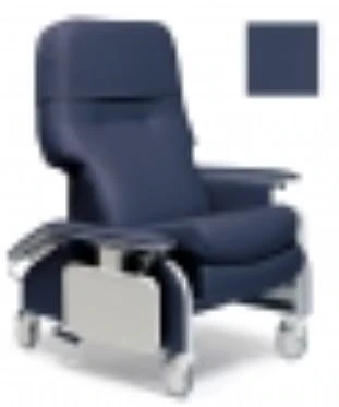 Lumex Deluxe Clinical Care Recliner, Drop Arm, 350 lb Capacity, Imperial Blue, Each