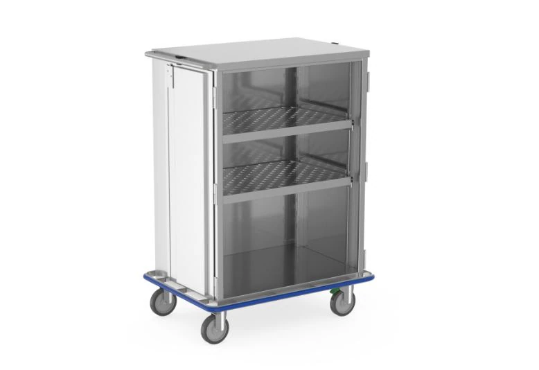 Mac Medical Closed Case Cart, 25"W x 36"D x 47.25"H, 6" Casters, 2 Doors