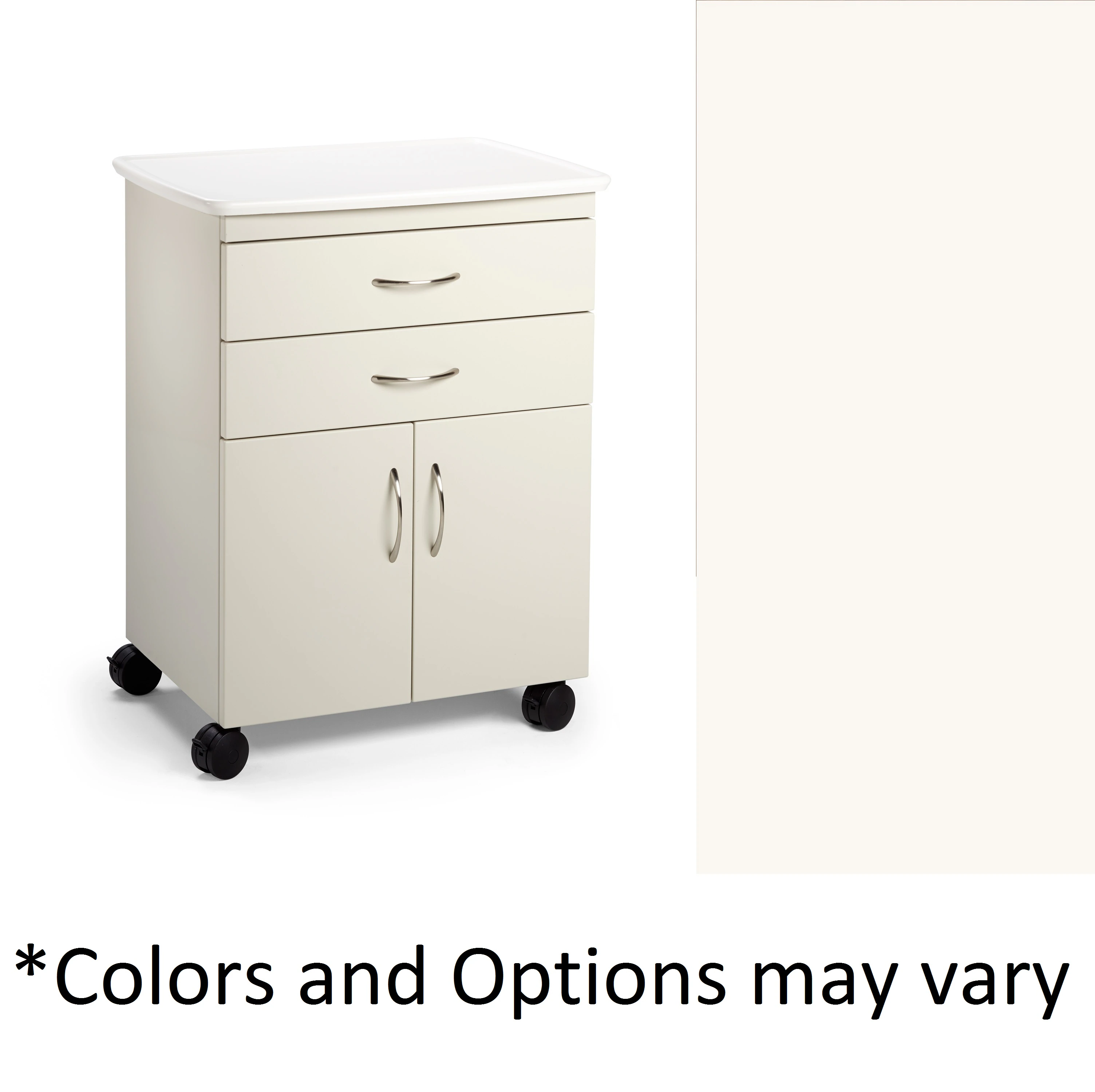 Midmark Synthesis Treatment Cabinet, 18"D, 2 Drawer/2 Door, Powder Coated Steel
