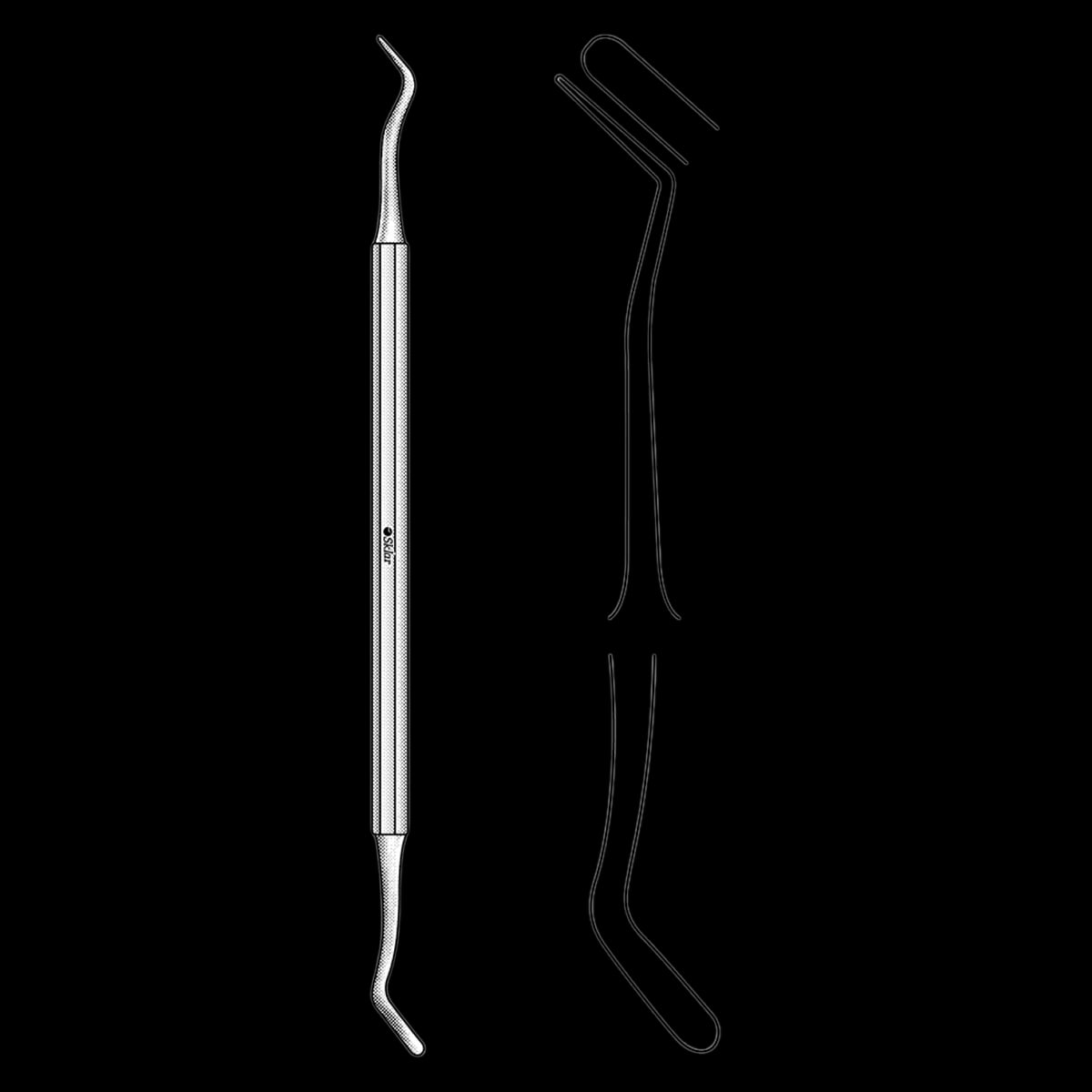 Woodson Bone Elevator/Spatula, 7", Reusable, Sklar Instruments