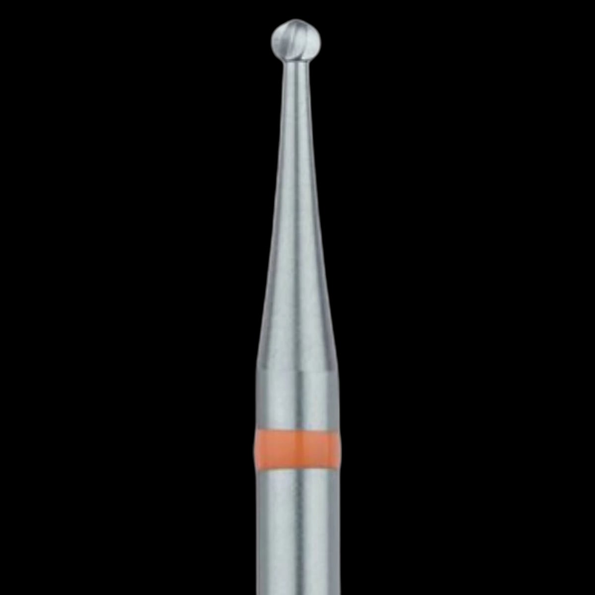 Meisinger 1RF-014 HP Stainless Steel Round Bur, 1.4mm, US #4, Handpiece, 10/Pack