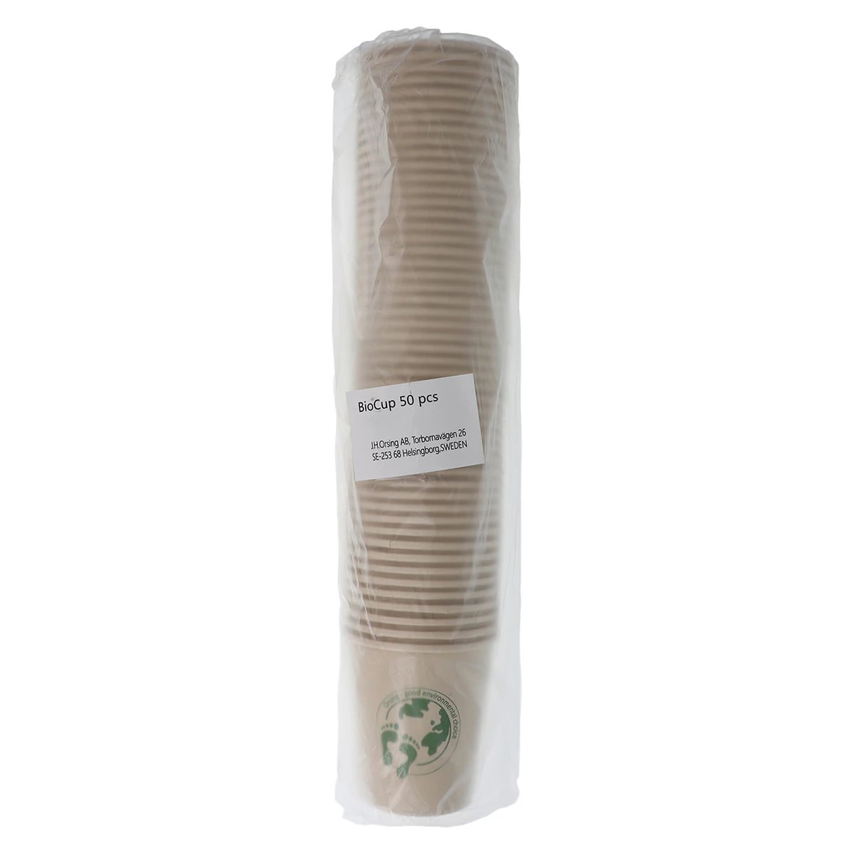 Orsing Bamboo Bio Cup, 7 oz, White, 50/Bag