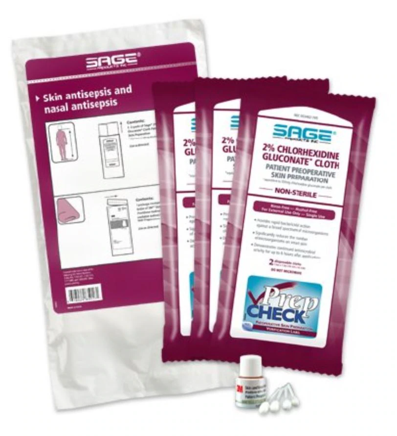 Stryker Antisepsis Nasal and Skin Preoperative Prep Antiseptic, Chlorhexidine Gluconate 2%, Sterile