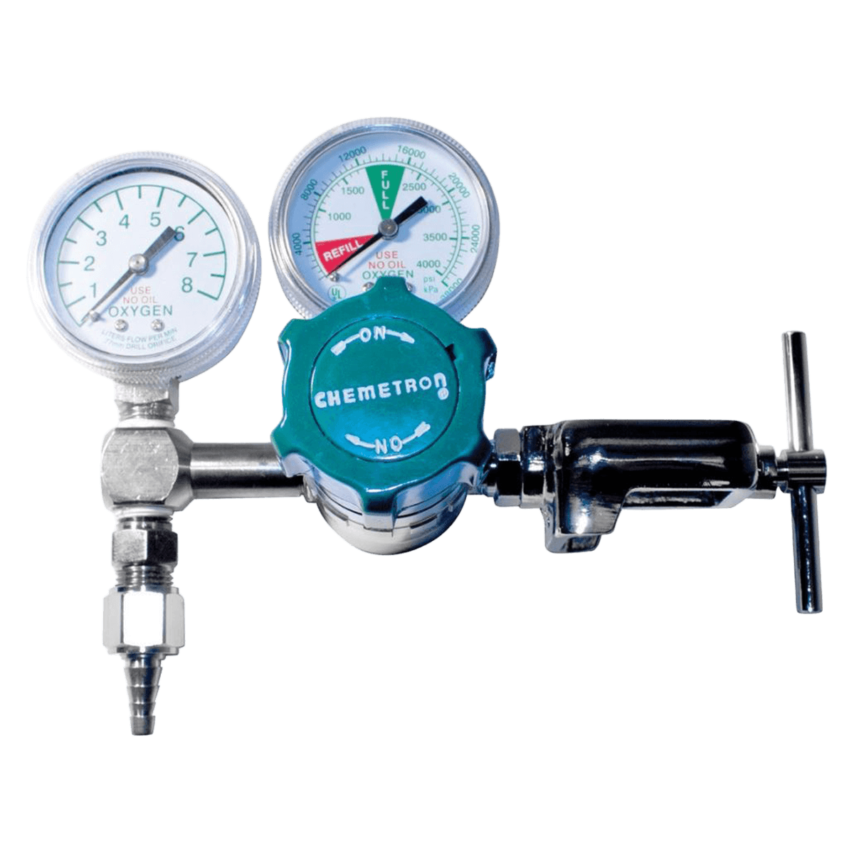 Regulator O2 Bourdon Gauge, 2", Each