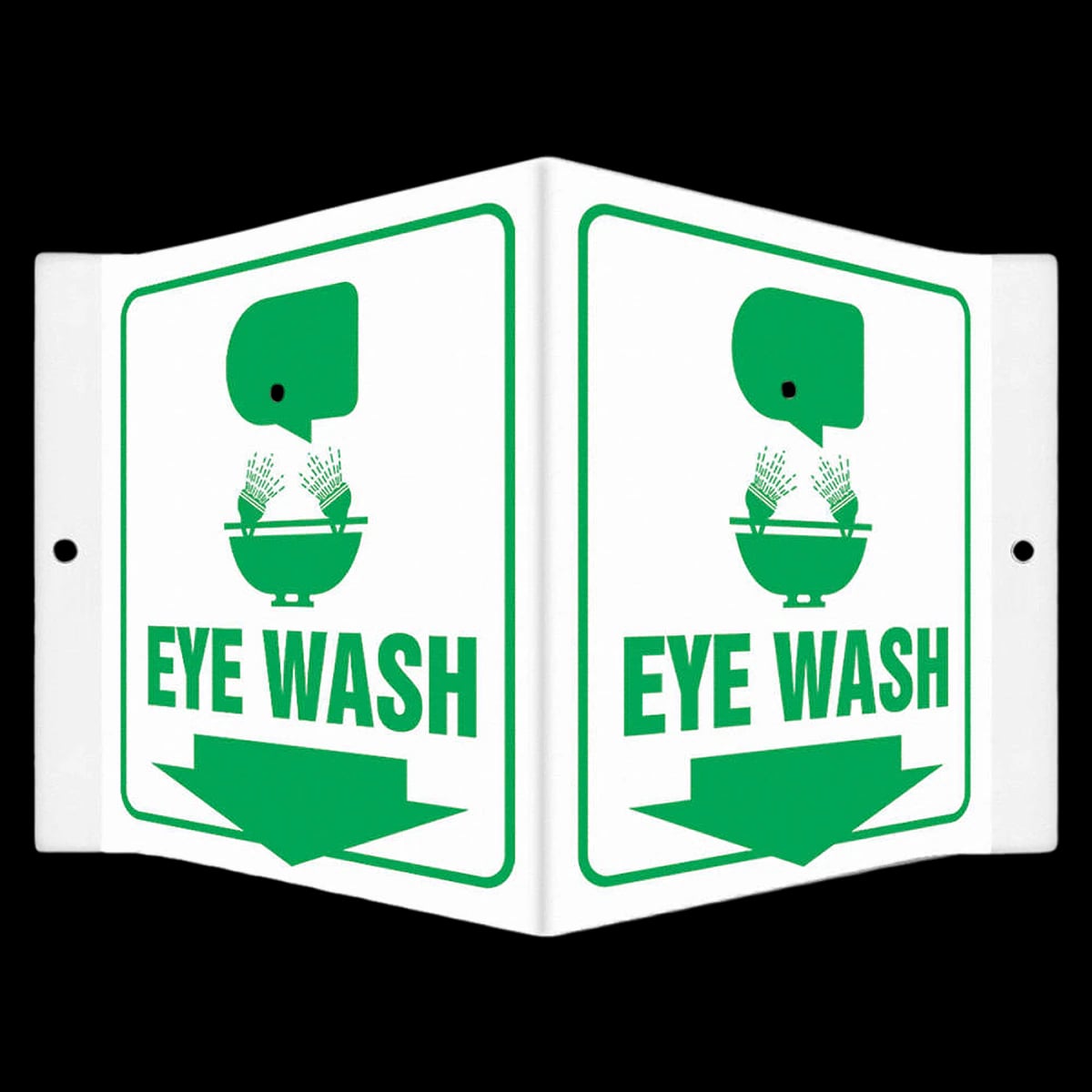 Grainger Station Eyewash and Shower, No Header, Plastic, 6x8-1/2" Mounting Holes