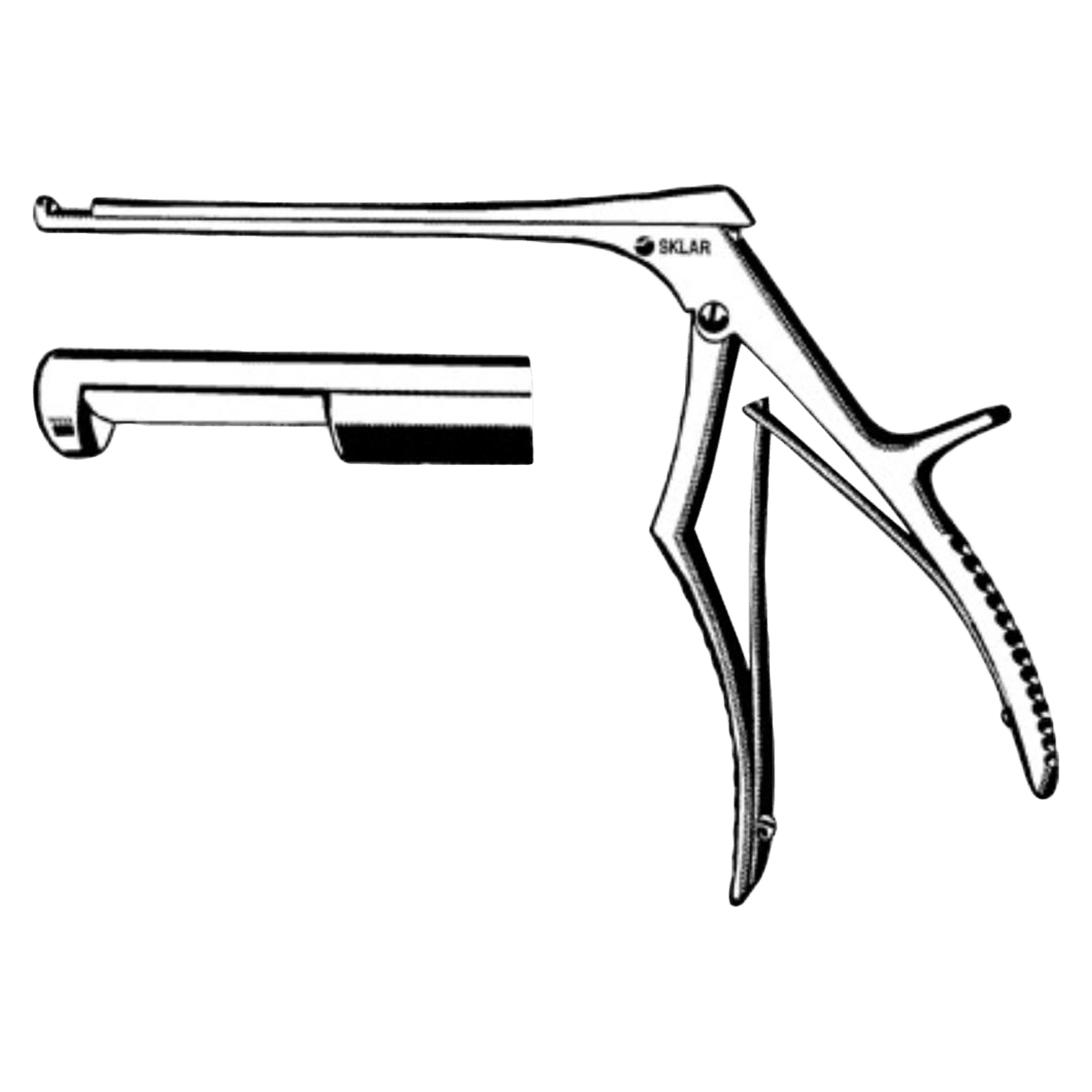 Sklar Love-Kerrison Laminectomy Rongeur, Straight, Stainless Steel, Reusable, Non-Sterile, Each