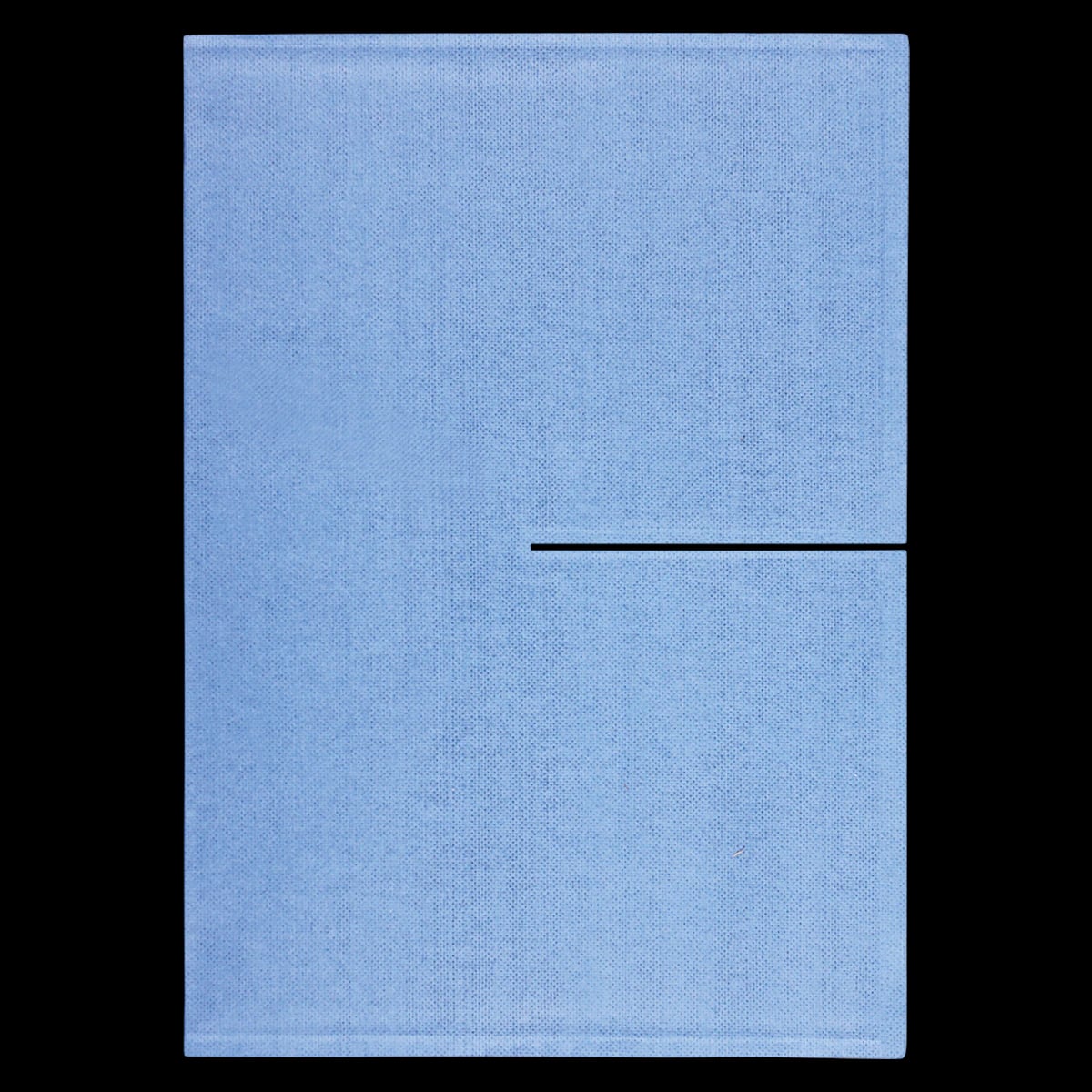 Infab Scatter Armor Biliary Split Shield, Lead Free, Blue, 12x17", Center Slit Fenestration, 45/Case