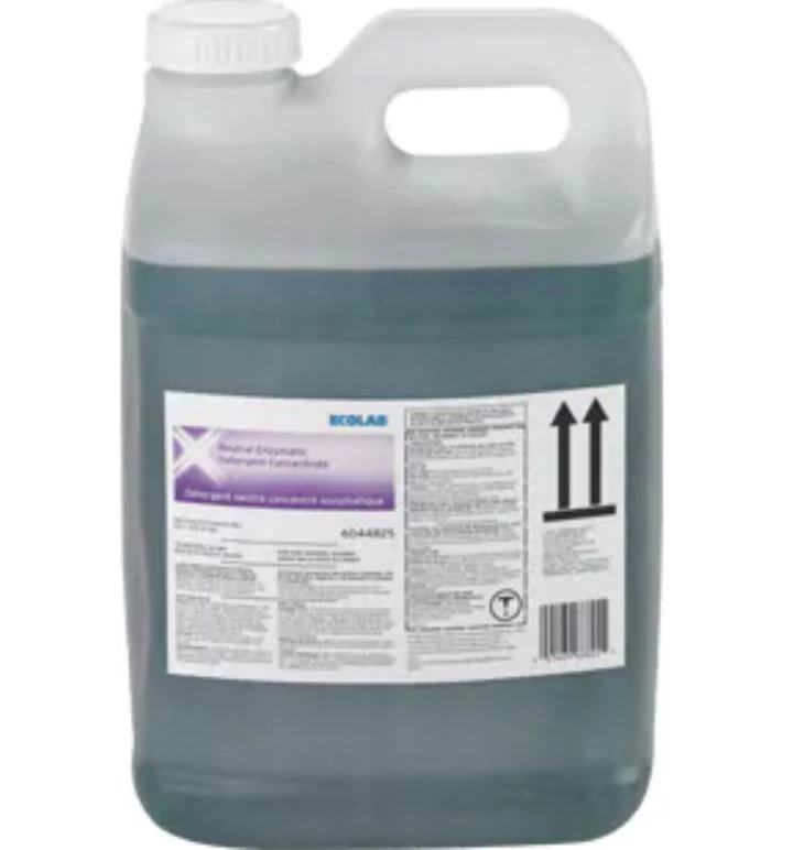 Ecolabs Enzymatic Concentrate Detergent, Neutral pH, 2.5 Gallon, 2/Case
