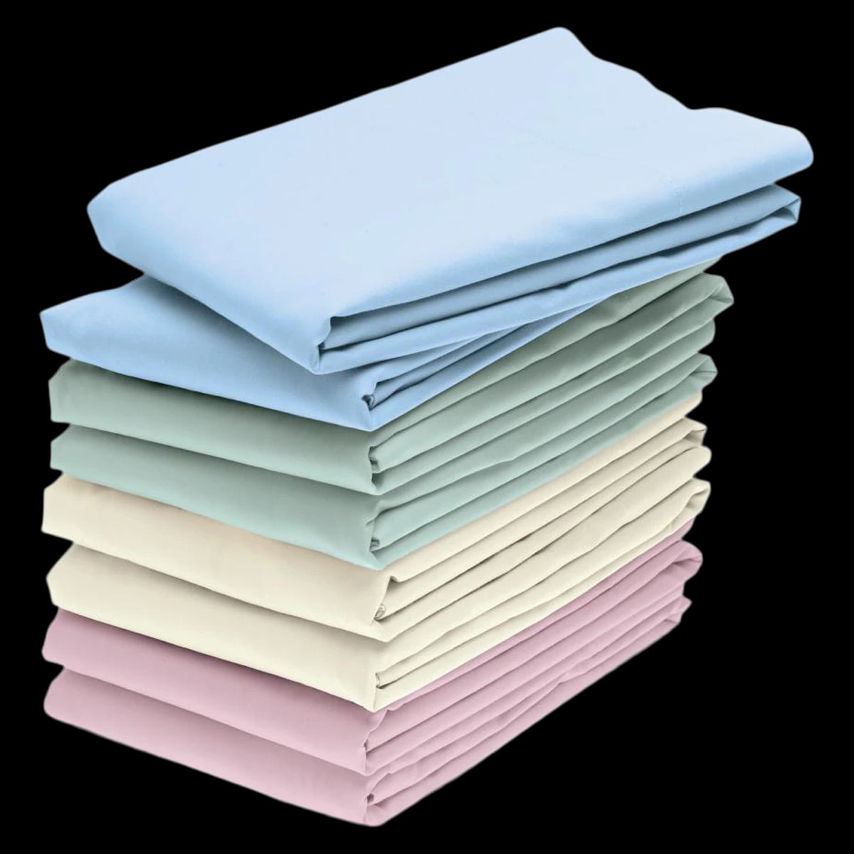 Medline Feels Like Home Flat Sheet, Blue, 50% Cotton/50% Polyester, 66" x 104"