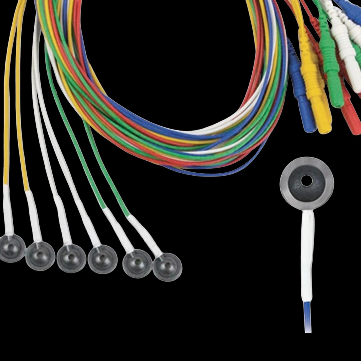 Grass Deep-Cup EEG Electrode, Ag/AgCl, 10/Package