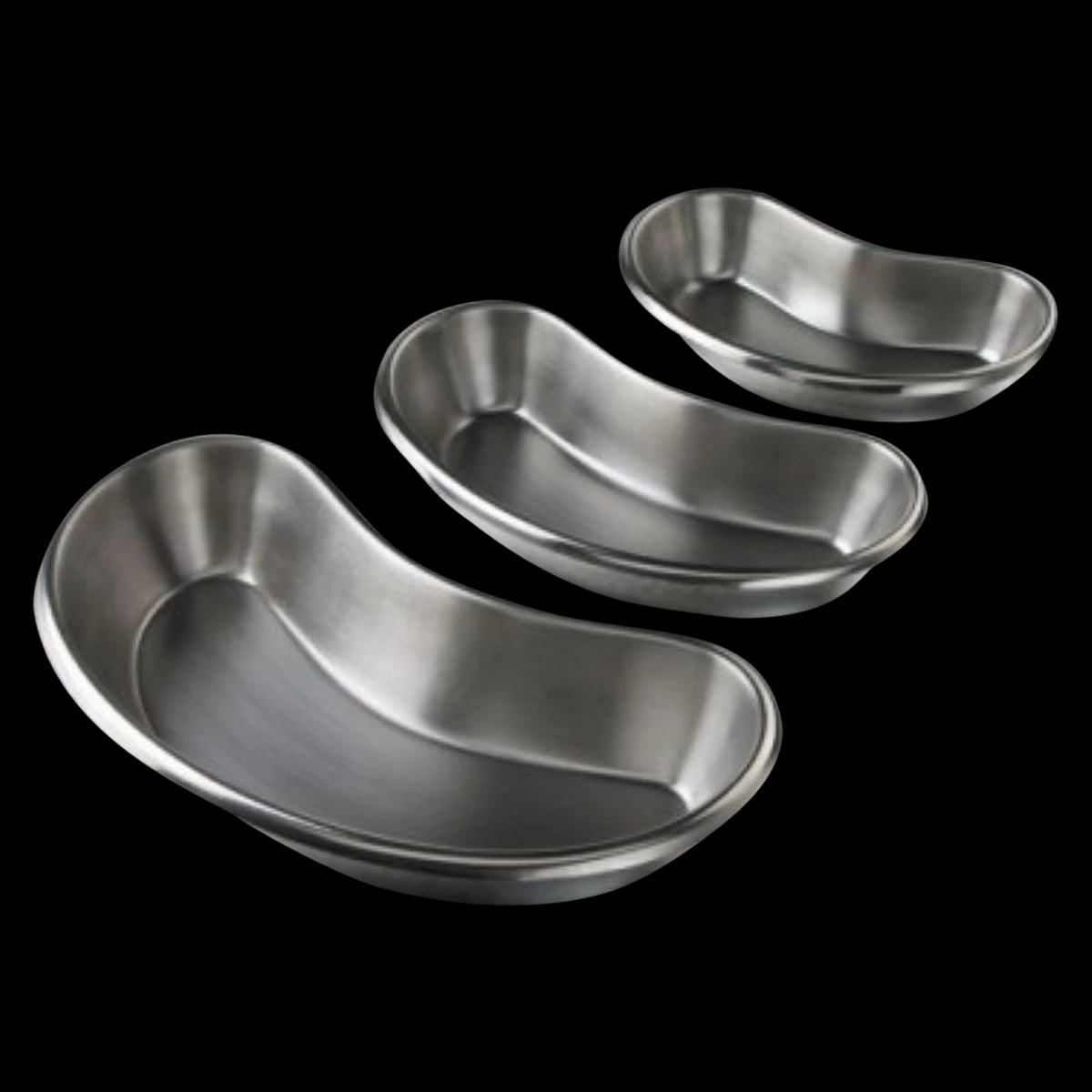 Tech-Med Emesis Basin Kidney, Stainless Steel, Medium, 16 oz, Silver