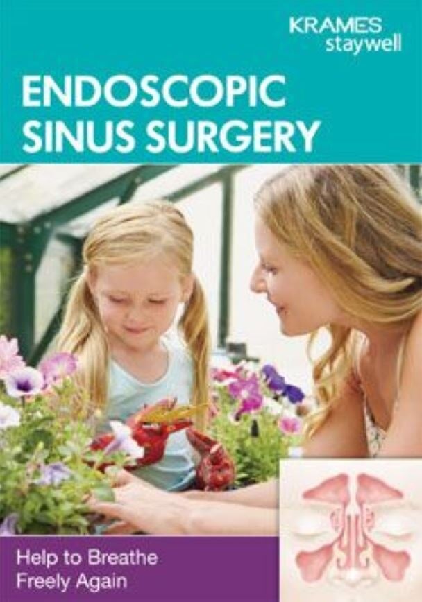 Endoscopic Sinus Surgery "Help to Breathe Freely Again" Educational Booklet, English, 12-Page, Full Color, Krames Communications