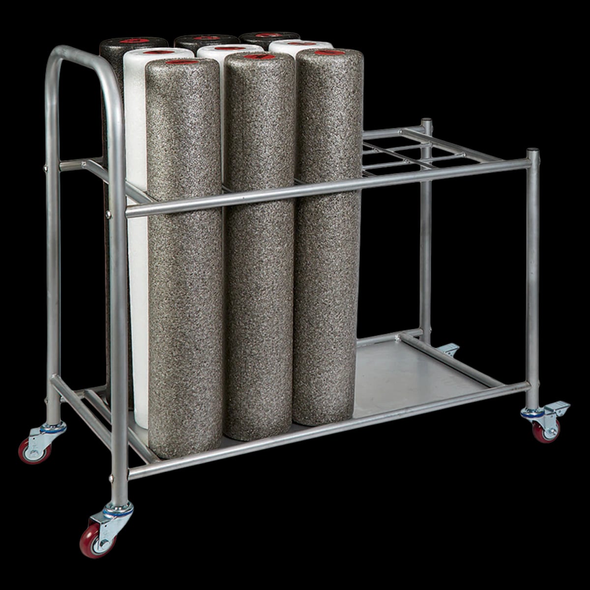 First Place Foam Roller Rack with 4 Casters