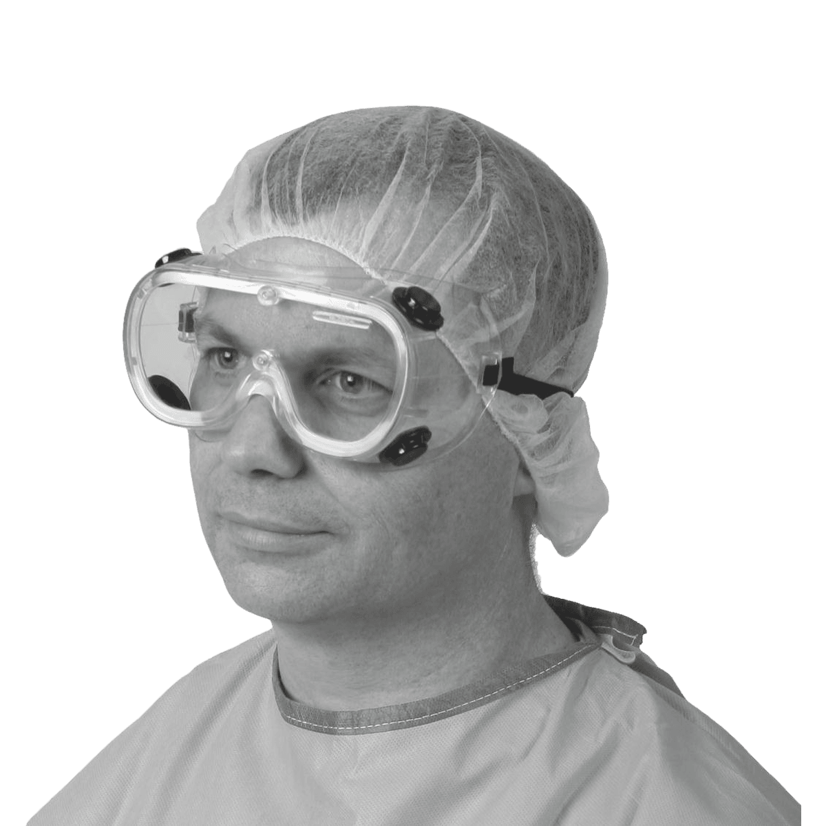 Medline Fluid Protective Vent Goggles, Clear, 36/Case