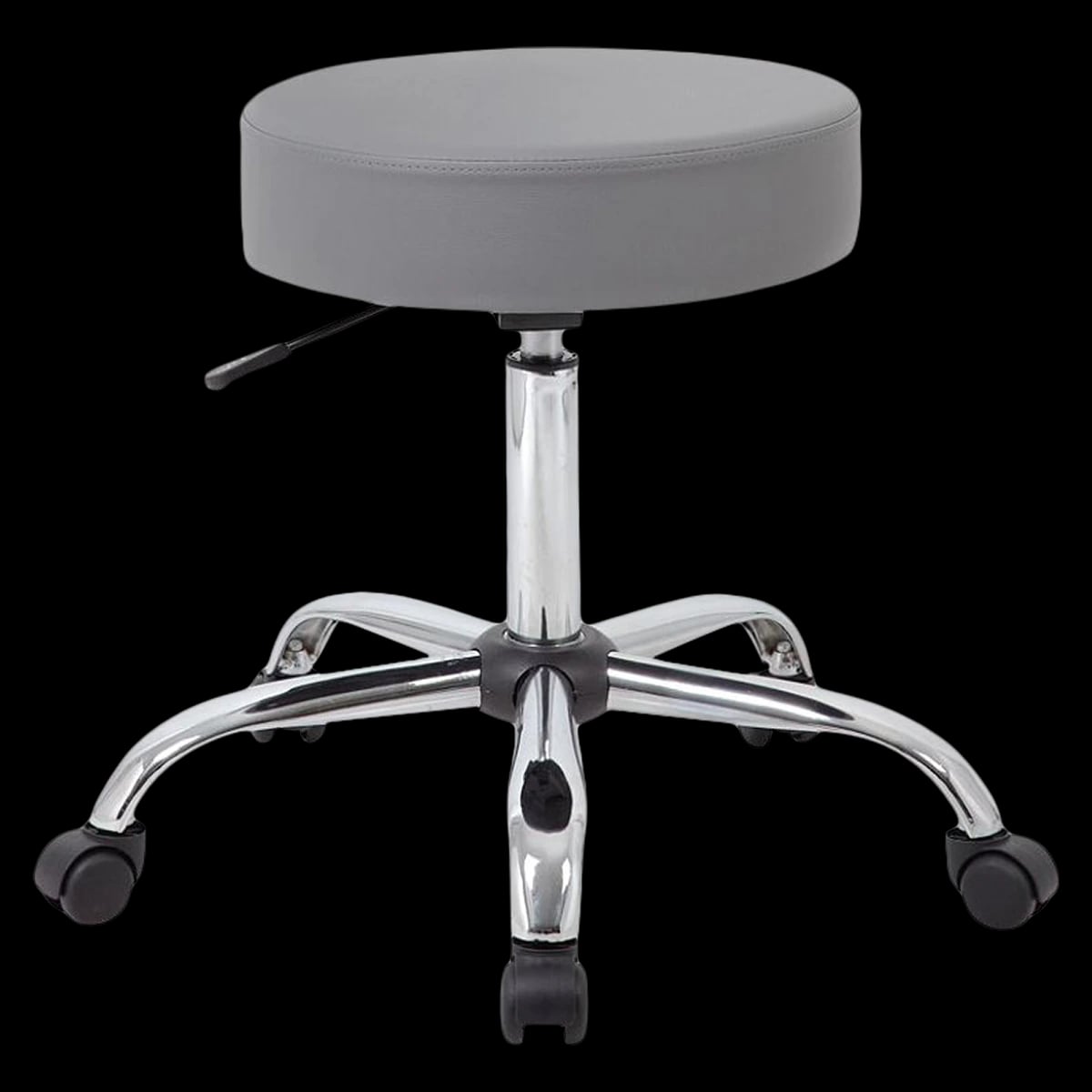 Boss Office Products Caressoft Medical Stool with D, 24" x 24" Seat, Height Adjustable 20.5"-26.5"