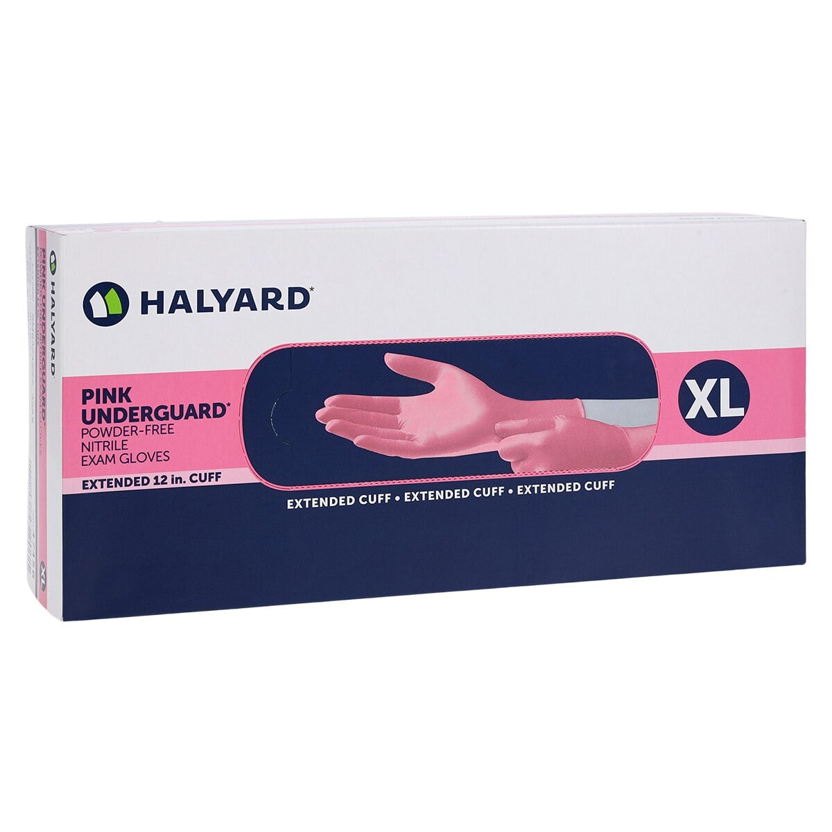 O & M Halyard Underguard Nitrile Exam Gloves, X-Large, Pink, Non-Sterile, Chemo Tested