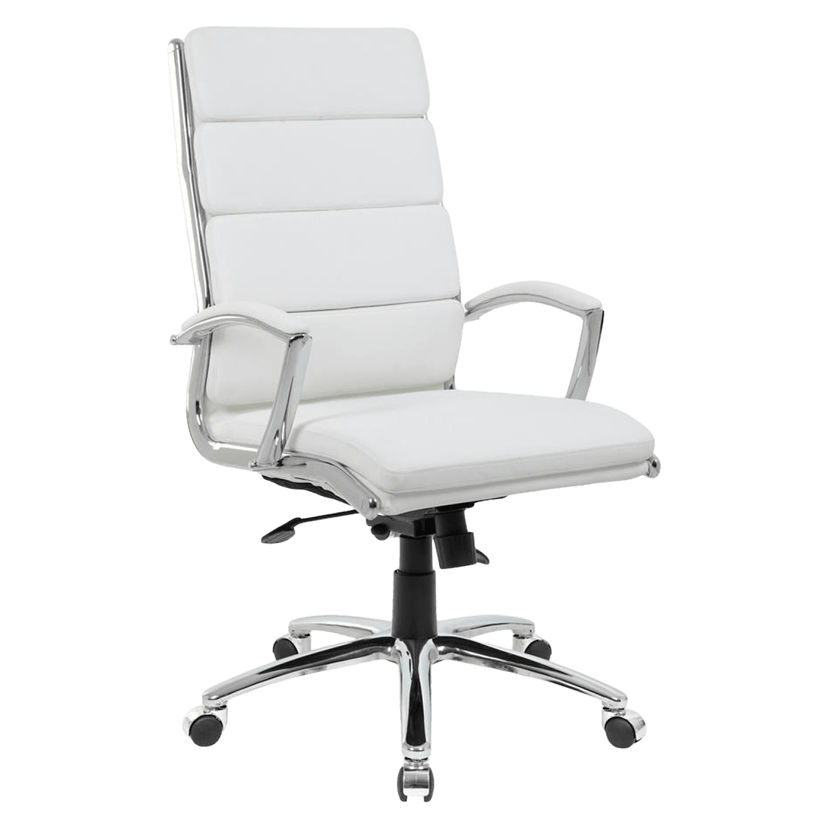Boss Office Products Executive Chair with Dual Wheel 2" Casters, 28"W x 27"D x 43-47"H