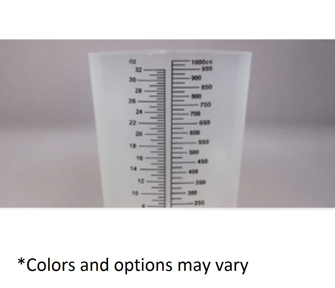 Triangular Graduate PP Polypropylene Beaker, 1000mL, 200/Case