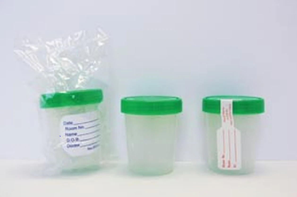 Pneu-Tube Sterile Specimen Container, 90mL, Wide Mouth, Clear, Graduated, with Tape Seal, 400/Case