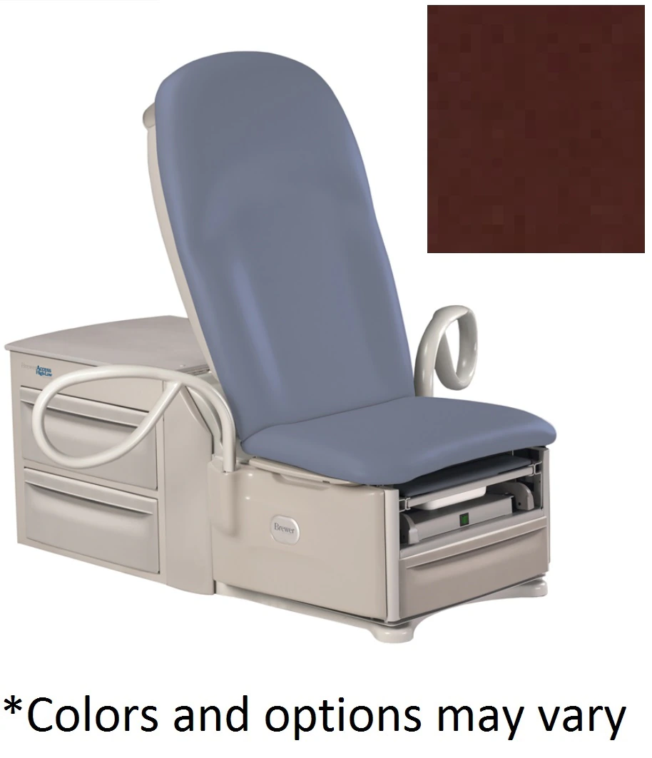 Brewer Access High-Low Power Exam Table, Cabernet, 450 lb Capacity