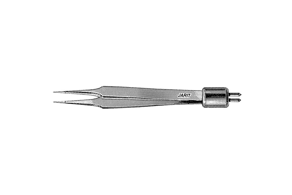 Jarit Bipolar Forceps, 4" Straight, Insulated, Each