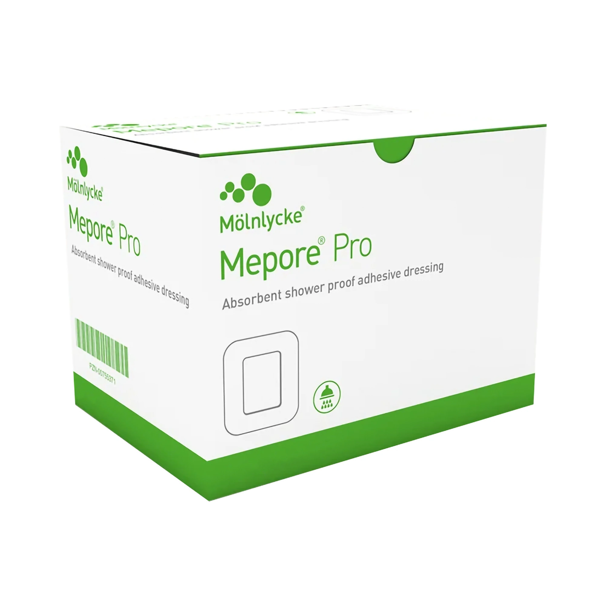 Mepore Pro Film Wound Dressing, Sterile, Rectangle, Waterproof, Adherent, 8" x 3.6"