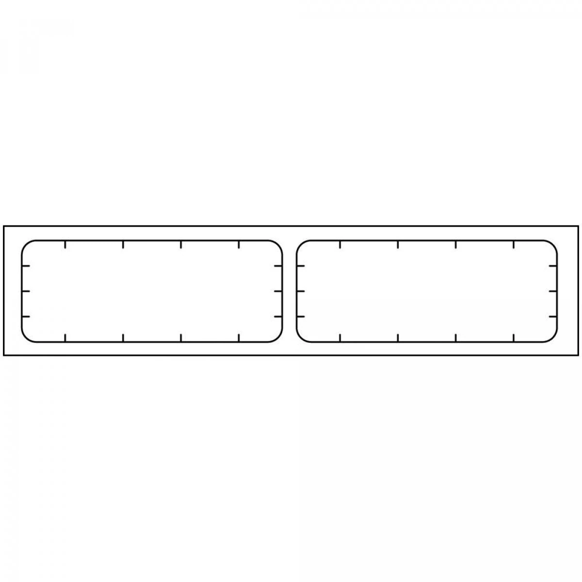 DataMate Thermal Patient ID Labels, Adult/Pediatric, White, 2-1/4" x 7/8", 1000/Box