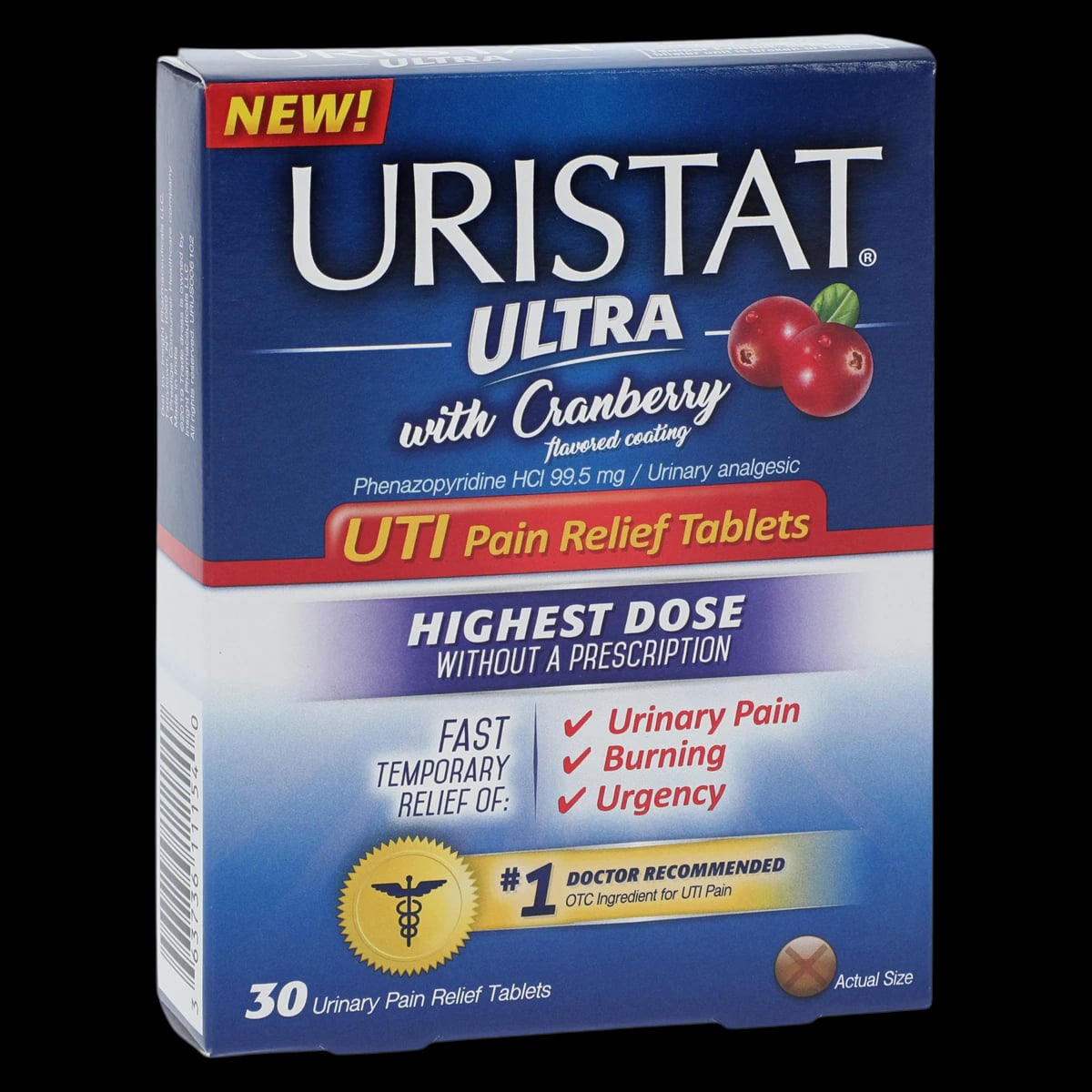 Uristat Ultra with Cranberry Tablets, 30/Box
