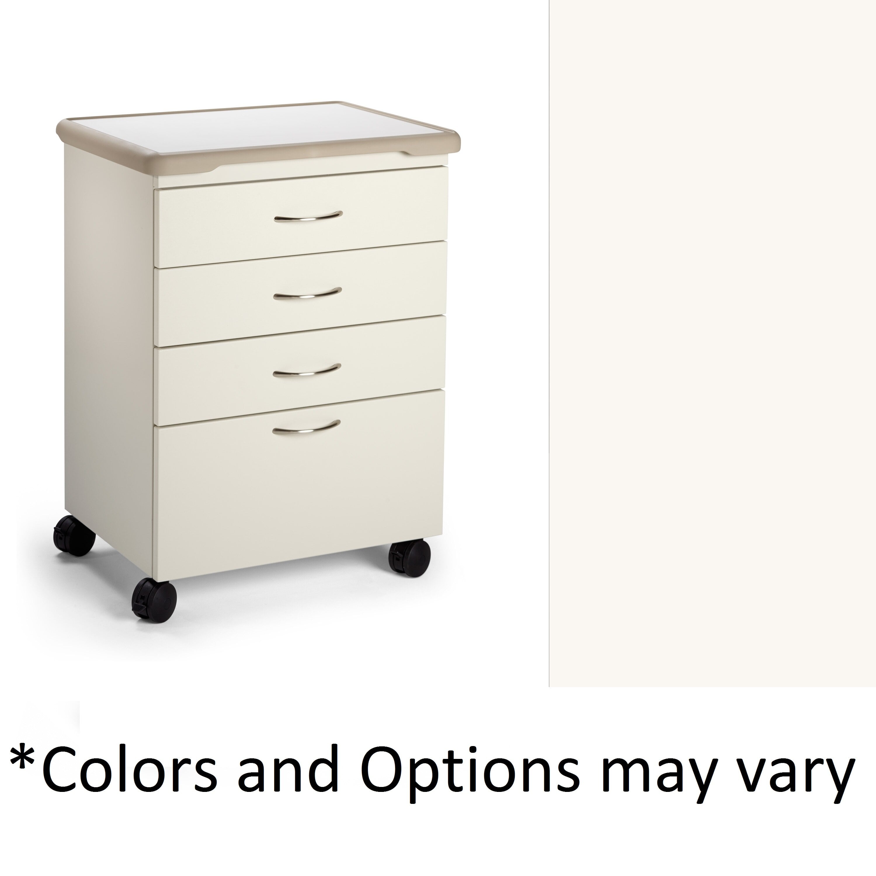 Midmark Treatment Cabinet, 4 Drawers, 44"W x 28"D x 34"H, Polystyrene