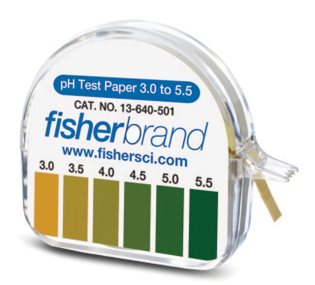 Fisher Scientific General Purpose pH Paper, Range 3.0-5.5, 500 Strips/Case
