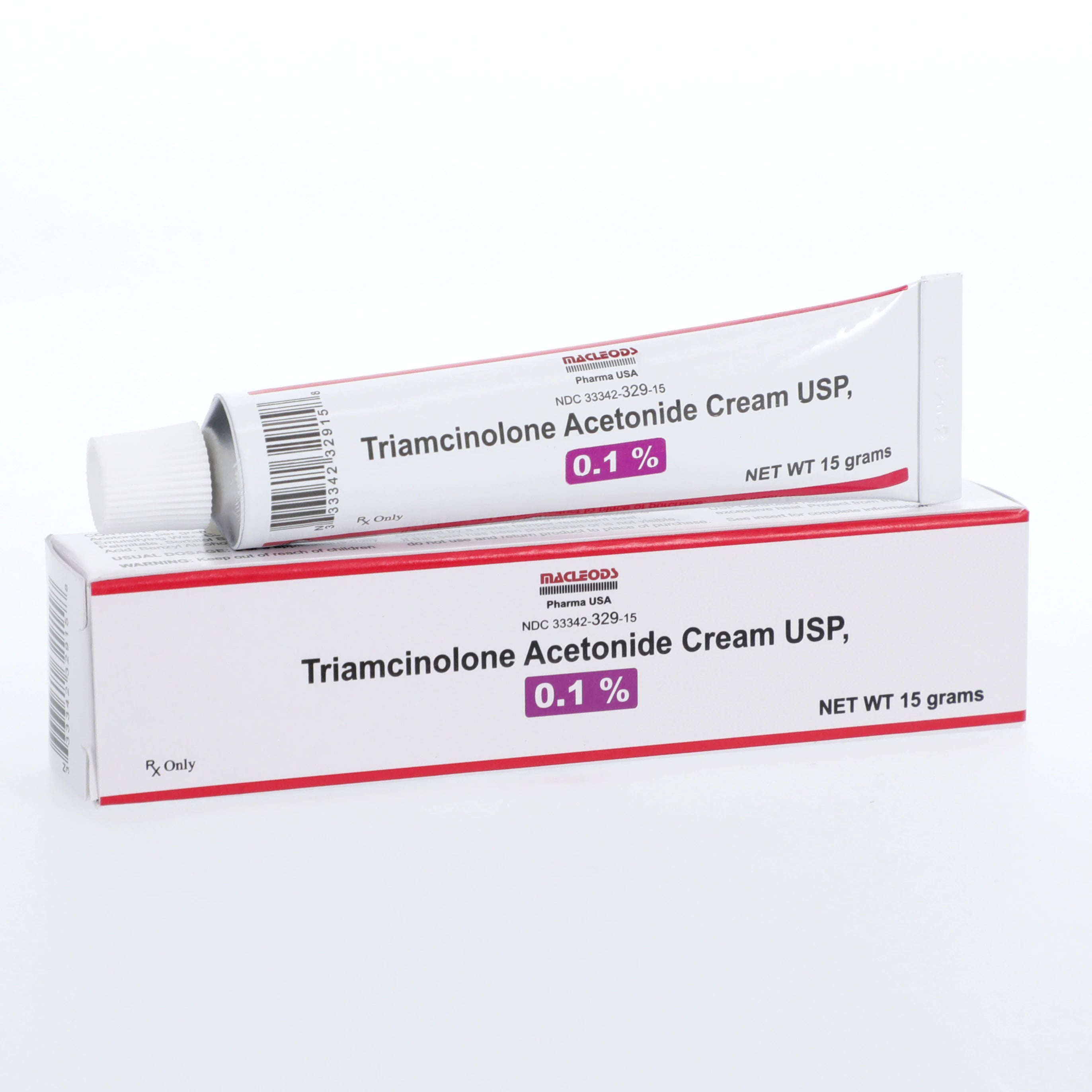 Triamcinolone Acetonide Cream 0.1%, 15g Tube, Macleod Pharmaceuticals