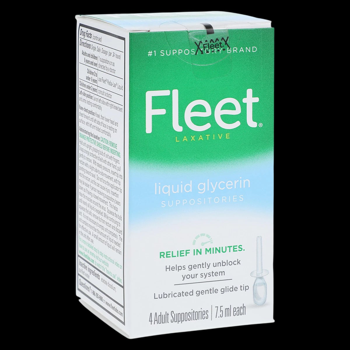 Fleet Liquid Glycerin Suppositories, 4/Package