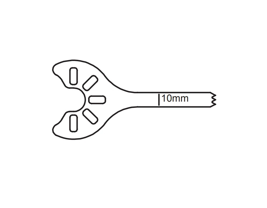 Brasseler USA Small Bone Saw Blade, Sagittal Oscillating