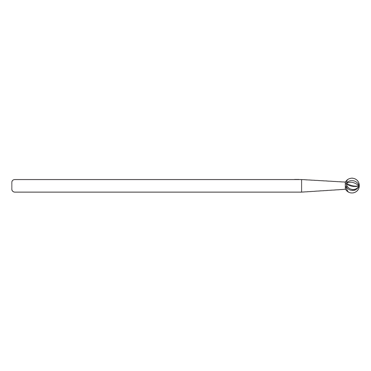 Brasseler USA Small Bone Micro Bur, Round
