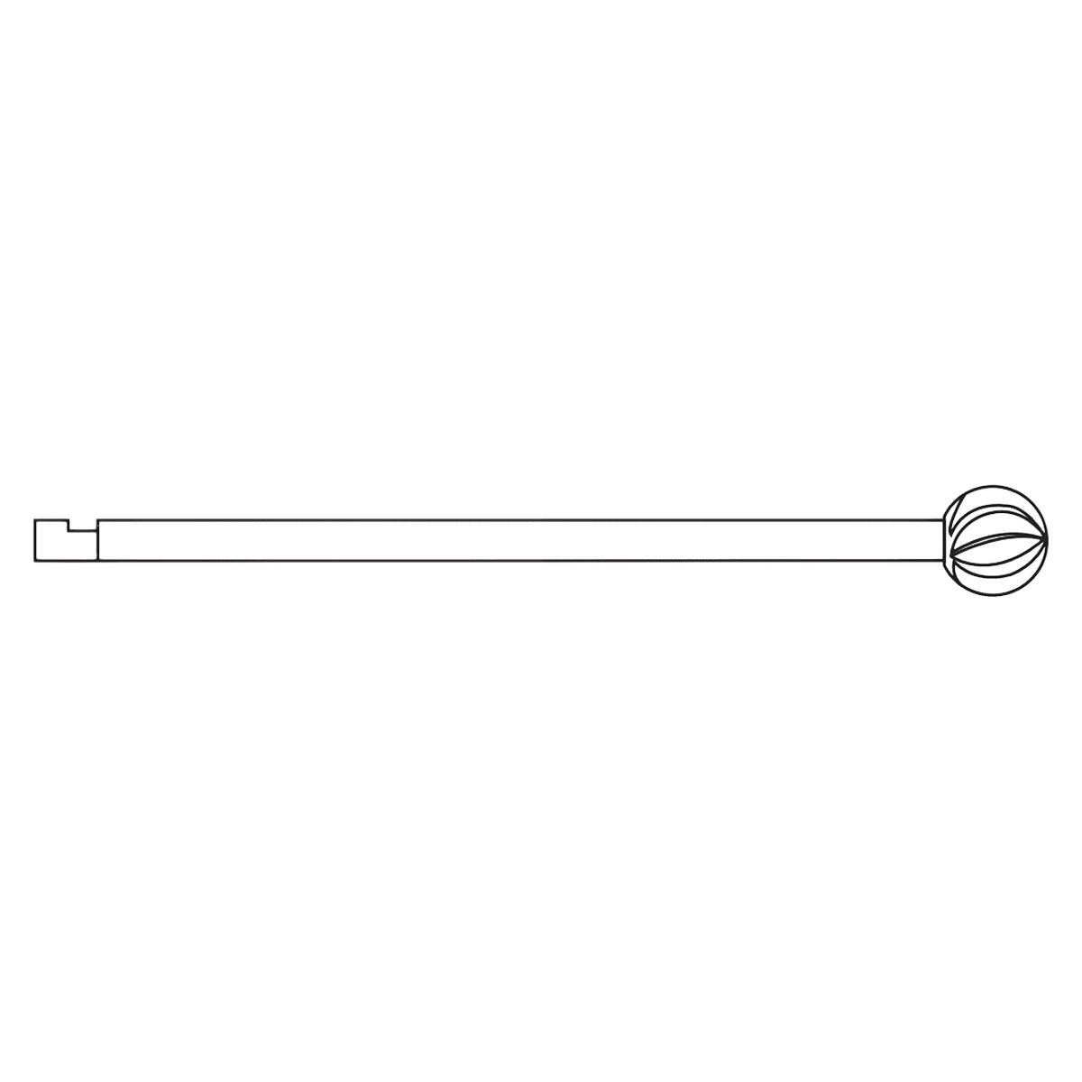 Brasseler USA Small Bone Micro Bur, Round