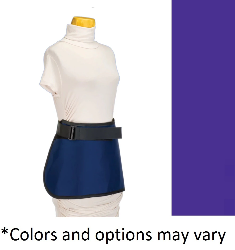 Wolf X-Ray Apronette X-Ray Protective Apron, .5mm Lead Equivalence, Large, Purple, 12x24"