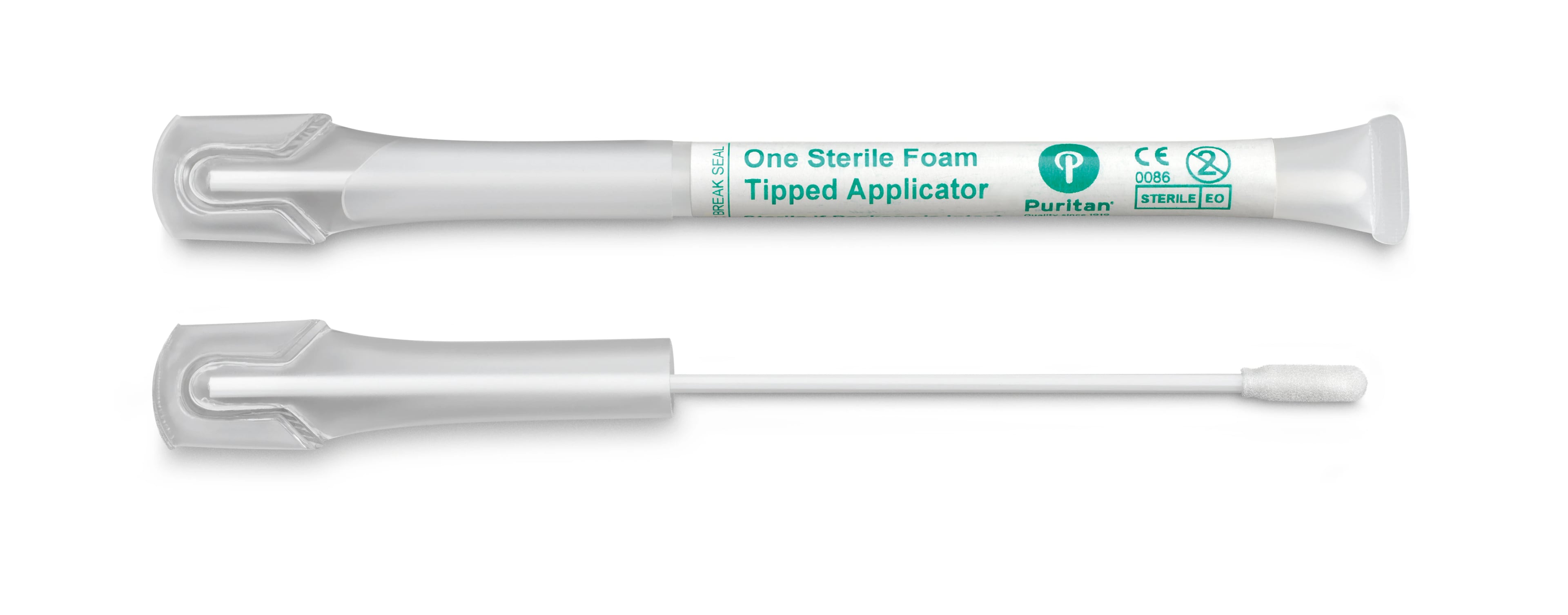 PurSwab Applicator Swab, Foam Tipped, Polystyrene Handle, Sterile, 1000/Case