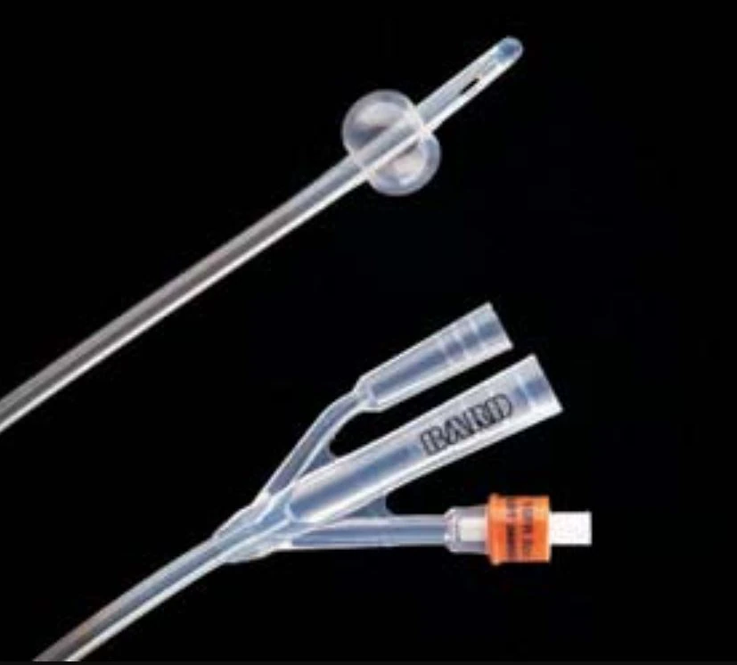 Bard Lubri-Sil I.C. 3-Way Foley Catheter, Standard Tip, 100% Silicone with Hydrogel Coating, 20 Fr