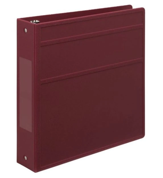 Carstens Heavy Duty 3-Ring Binder, 2" Side Opening, Burgundy, Each