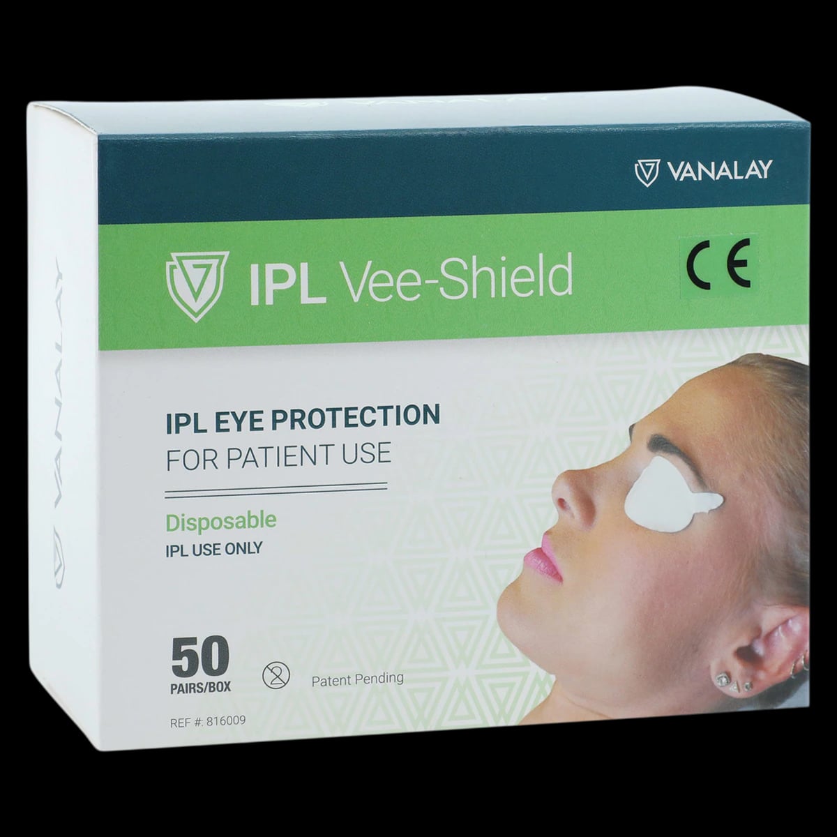 Vanalay Vee-Shield IPL Eye Shield, White, 50/Box
