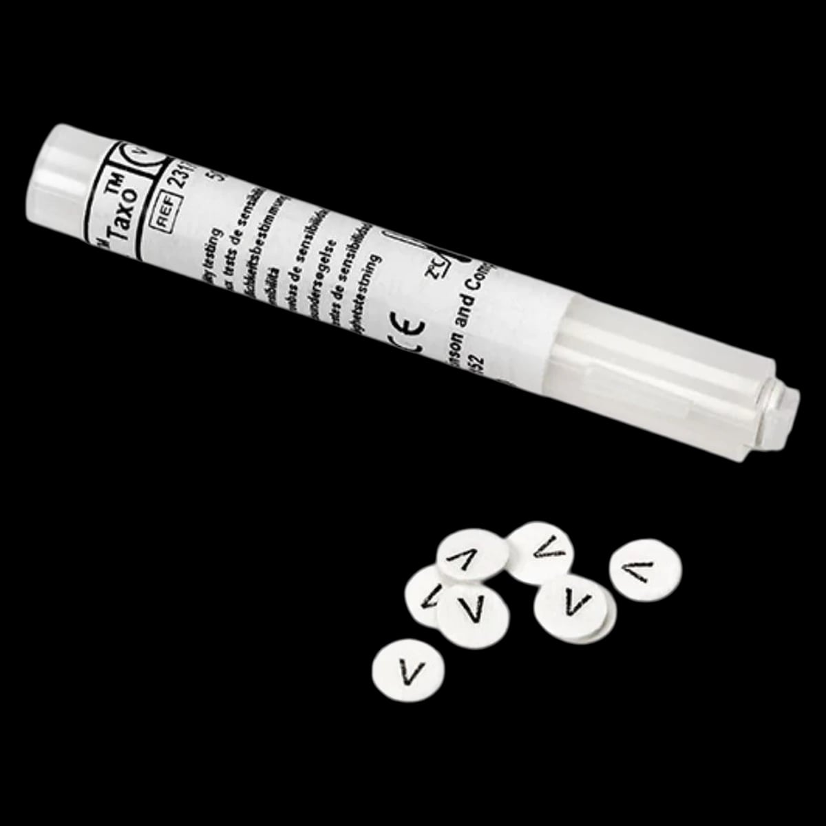 BD Taxo A Discs (Bacitracin Differentiation Discs), 50 Discs per Tube, 50/Tb