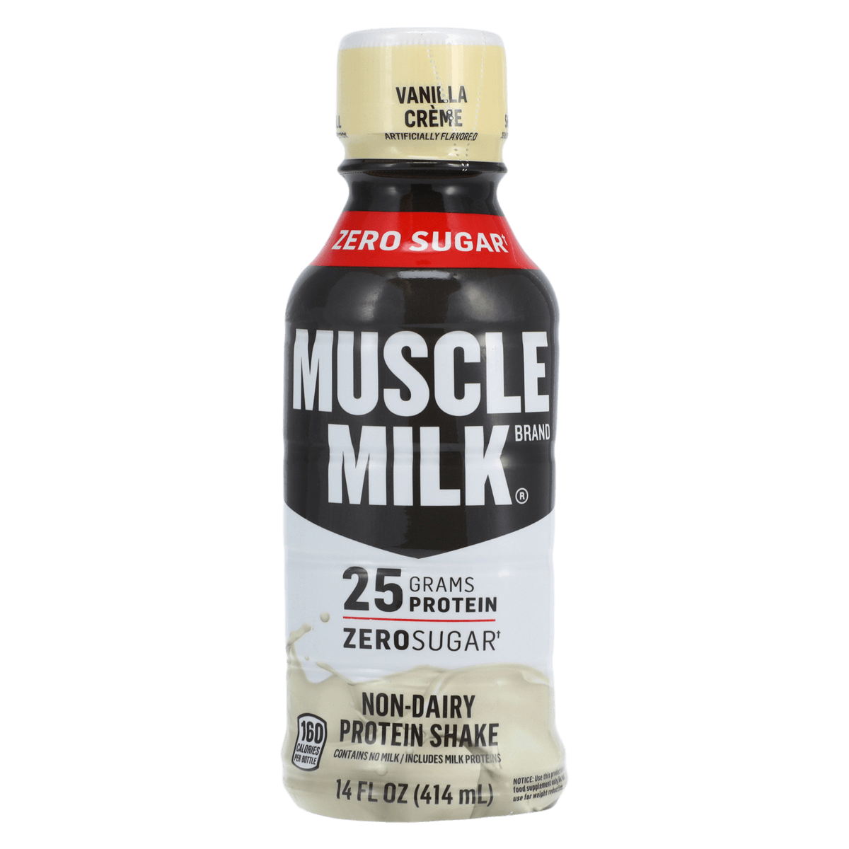 Muscle Milk Genuine Protein Drink, Vanilla, 14 oz Bottle, 12/Case