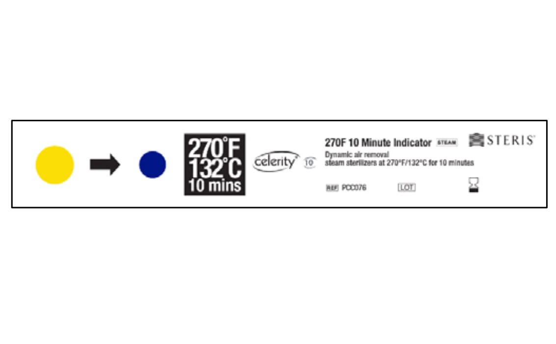 Steris Celerity 10 Steam Chemical Indicator Strips, 100/Box