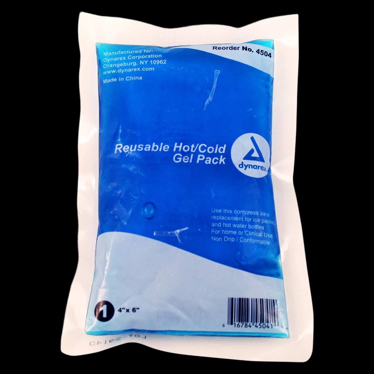 Dynarex Reusable Hot/Cold Gel Packs, 4" x 6", 24/Case, 4504