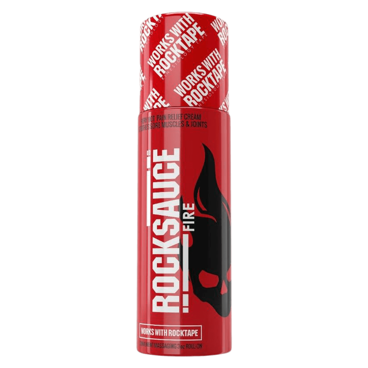 RockSauce Fire Muscle Pain Relief Topical Cream Roll-On, 3 oz