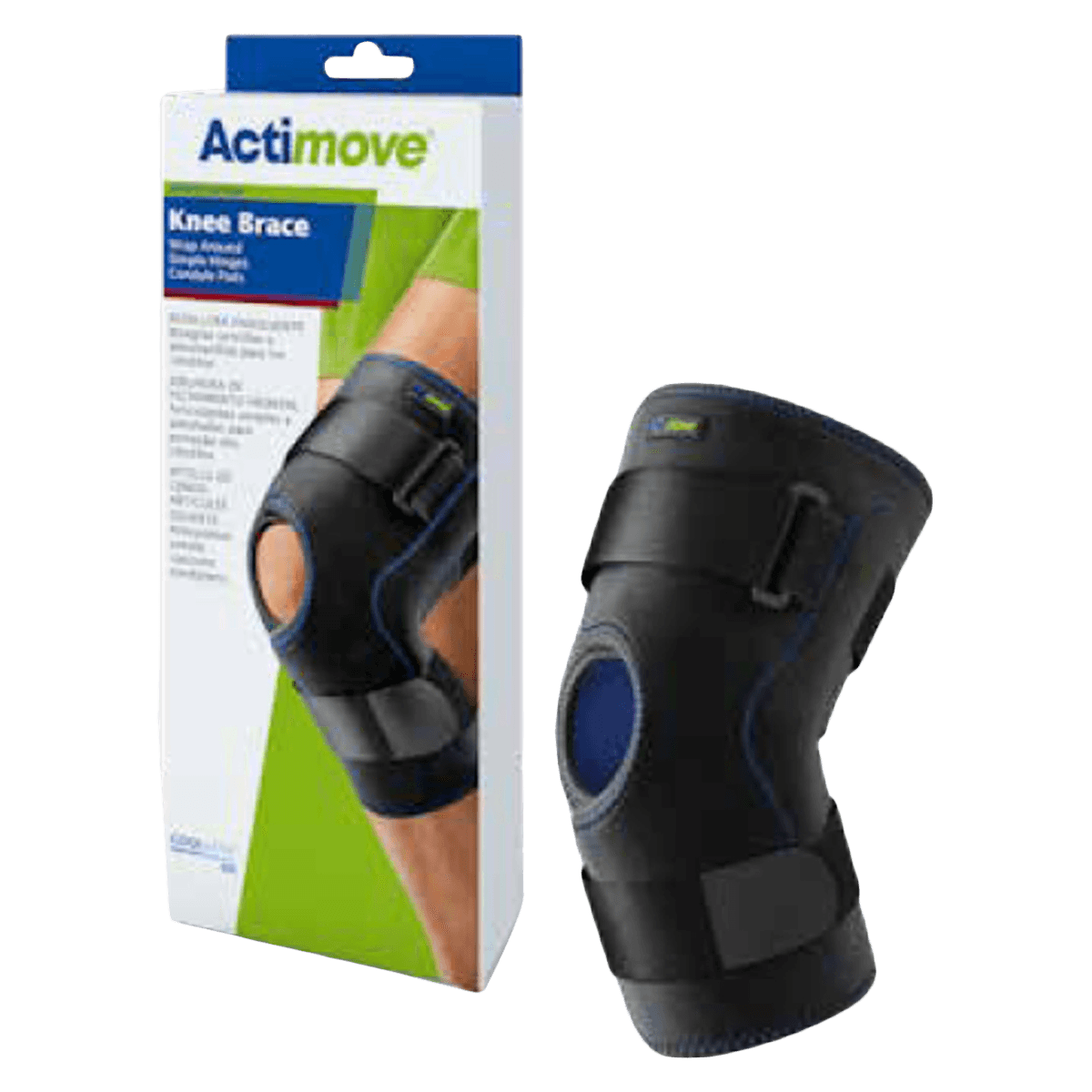 Actimove Wraparound Knee Brace, Adult, 3X-Large, Coolmax Fabric, 23-25.5"