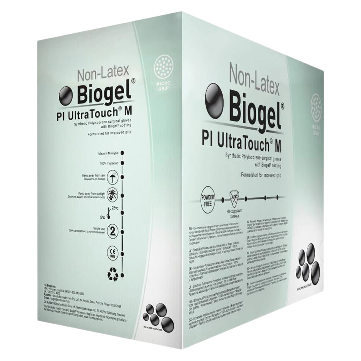 Biogel PI UltraTouch M Polyisoprene Surgical Gloves, Size 8.5, White