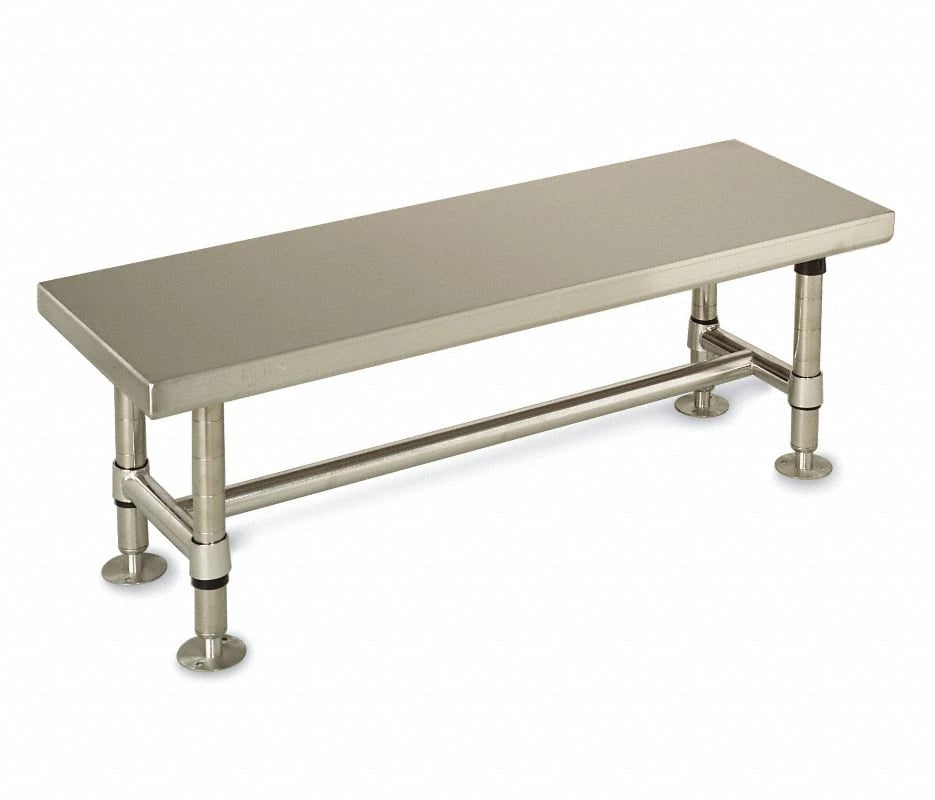 InterMetro Industries Gowning Bench, Stainless Steel, Clean Room