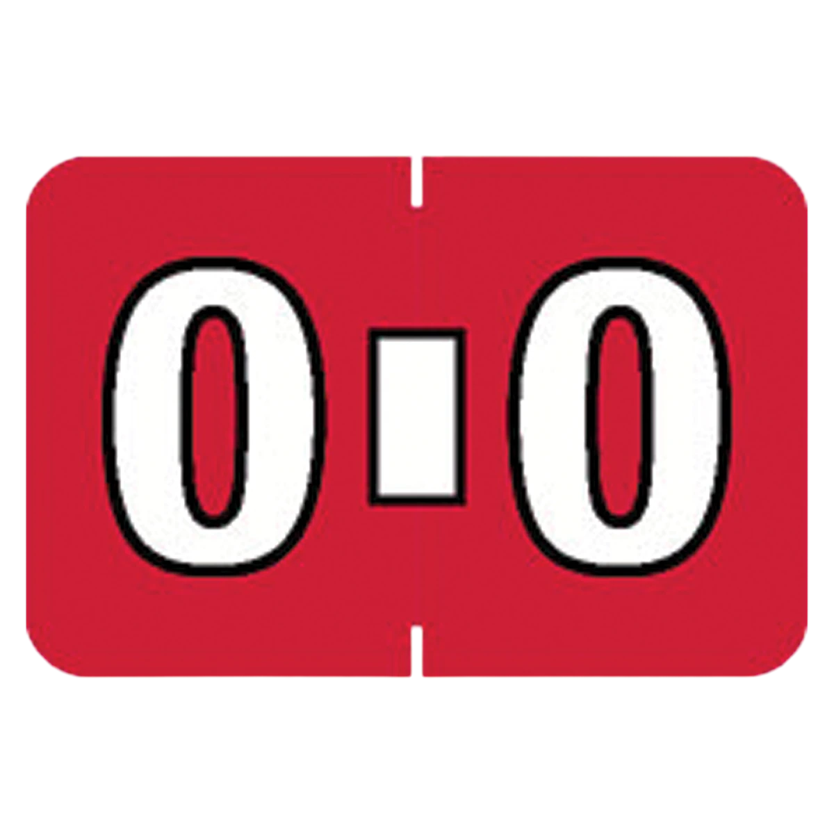 Colwell Compatible "O" Label, Red, Alphabetic, 1" H x 1.5" W, 225/Pack